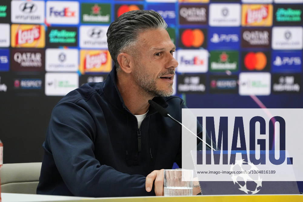 RB Leipzig s coach Martin Demichelis in press conference, PK, Pressekonferenz after raining session prior to the Champions League round 3 match against Real Madrid CF. October 20 2026. (20261020791)