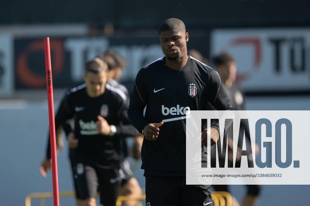 Besiktas training session ahead of UEFA Europa League match against Crystal Palace ISTANBUL, TURKIYE - OCTOBER 21: Emmanuel Agbadou of Besiktas takes part in a training session at BJK Nevzat Demir Training Facilities as the team completes its preparations ahead of their UEFA Europa League league phase week 3 football match against Crystal Palace in Istanbul, Turkiye, on October 21, 2026. Celal Gunes Anadolu Istanbul Turkey. Editorial use only. Please get in touch for any other usage.