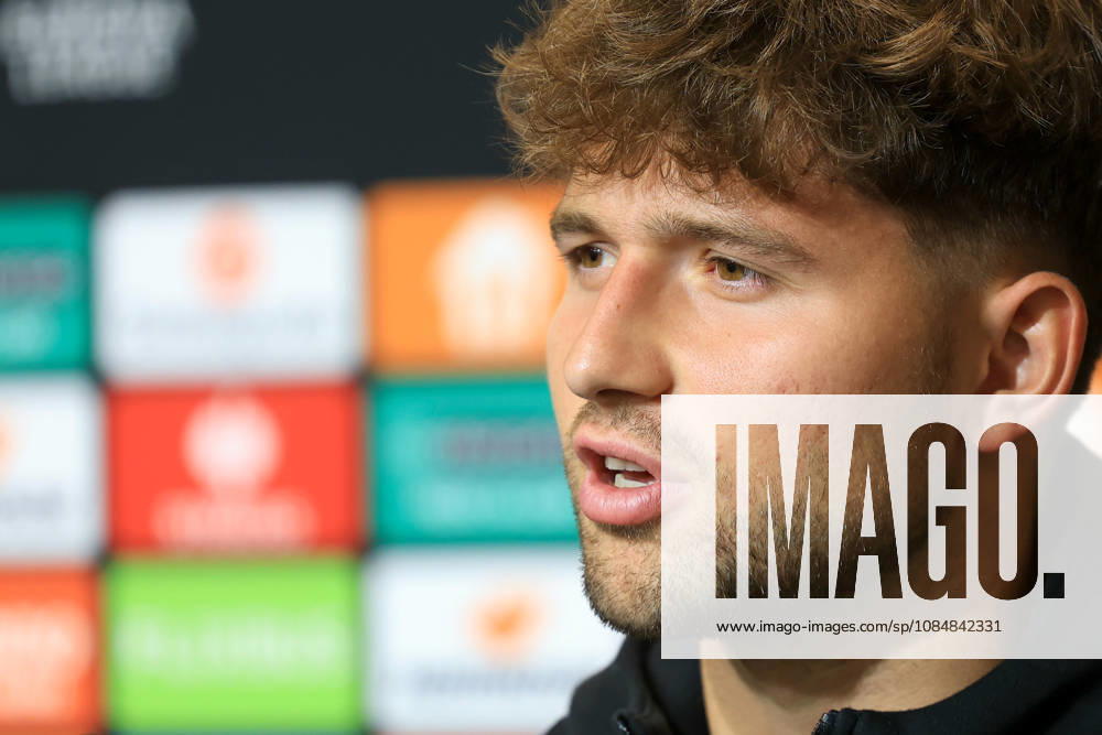 SOCCER - UEFA EL, Sturm vs Marseille GRAZ,AUSTRIA,21.OCT.26 - SOCCER - UEFA Europa League, SK Sturm Graz vs Olympique de Marseille, preview, press conference, PK, Pressekonferenz Sturm. Image shows Simon Seidl (Sturm). GEPAxpictures Buehner-Weinrauch