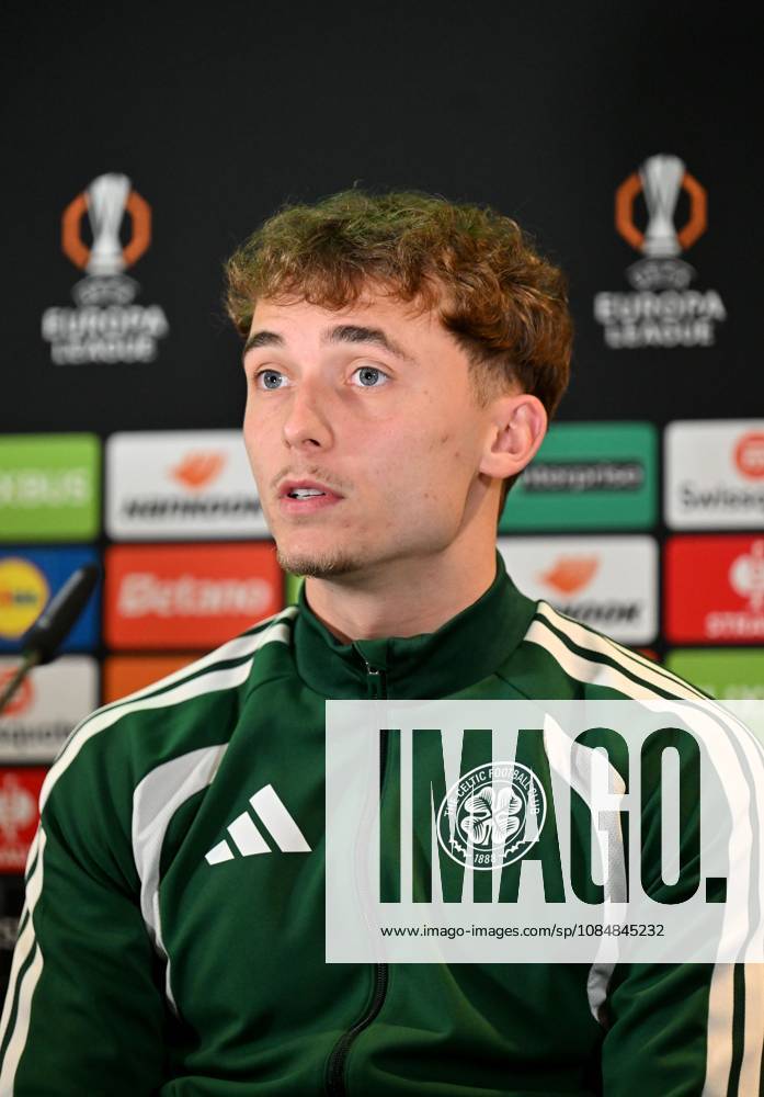 Callum Osmand of Celtic at press conference, PK, Pressekonferenz Celtic Training, Football, Lennoxtown Training Centre, Glasgow, Scotland, UK - 21 Oct 2026Glasgow Lennoxtown Training Centre Scotland United Kingdom