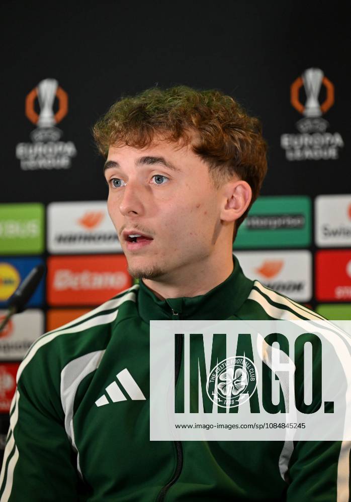 Callum Osmand of Celtic at press conference, PK, Pressekonferenz Celtic Training, Football, Lennoxtown Training Centre, Glasgow, Scotland, UK - 21 Oct 2026Glasgow Lennoxtown Training Centre Scotland United Kingdom