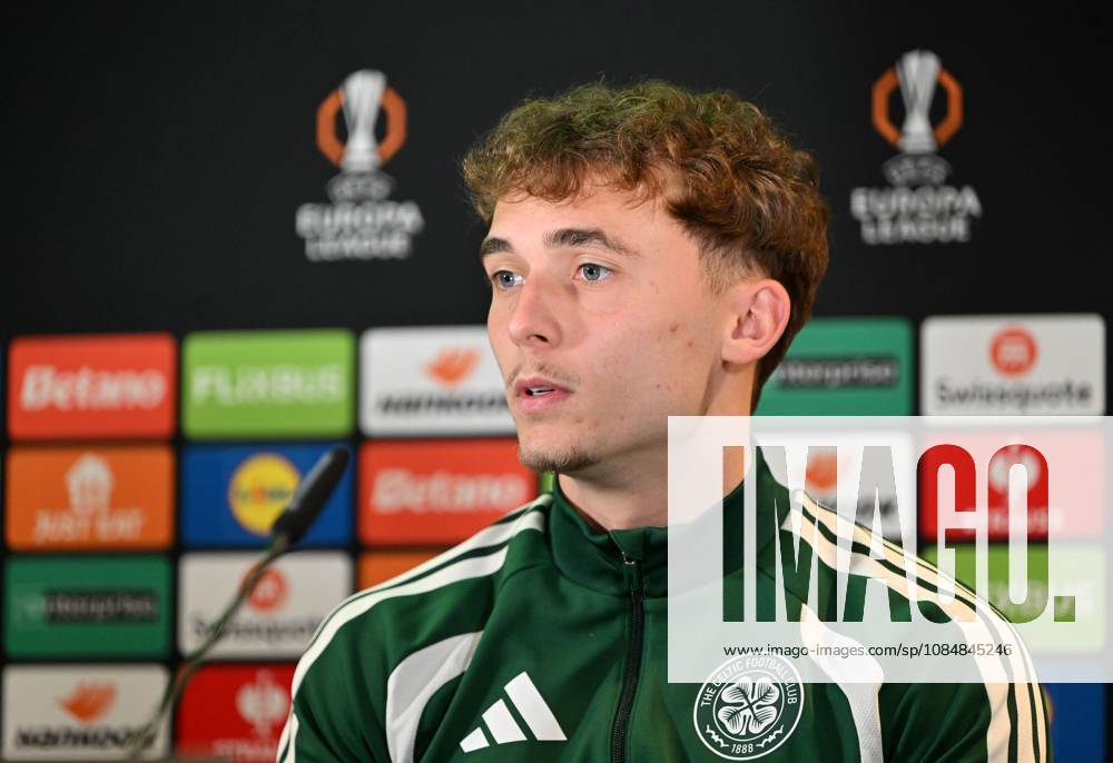 Callum Osmand of Celtic at press conference, PK, Pressekonferenz Celtic Training, Football, Lennoxtown Training Centre, Glasgow, Scotland, UK - 21 Oct 2026Glasgow Lennoxtown Training Centre Scotland United Kingdom