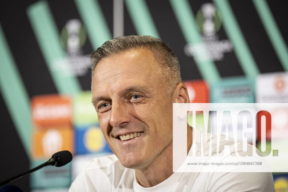 Coach of FK Jablonec Lubos Kozel speaks during the press conference, PK, Pressekonferenz prior to the Football Conference League 2nd round match FK Jablonec vs Brighton in Jablonec nad Nisou, Czech Republic, October 21, 2026. (CTKxPhoto RadekxPetrasek) CTKPhotoP2026102107227 CTKPhotoP2026102107227