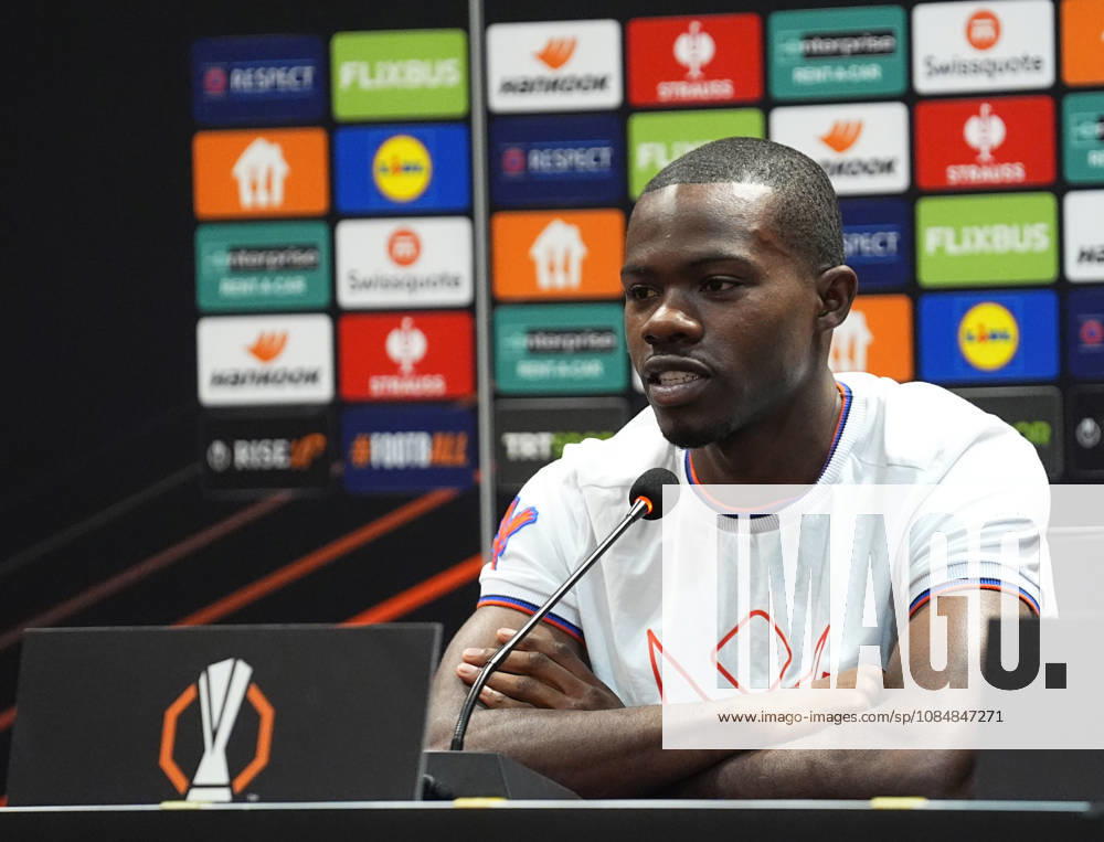 Ahead of Besiktas v Crystal Palace - UEFA Europa League ISTANBUL, TURKIYE - OCTOBER 21: Tyrick Mitchell of Crystal Palace attends a press conference, PK, Pressekonferenz at Tupras Stadium ahead of UEFA Europa League football match against Besiktas in Istanbul, Turkiye on October 21, 2026. Esra Bilgin Anadolu Istanbul Turkey. Editorial use only. Please get in touch for any other usage.