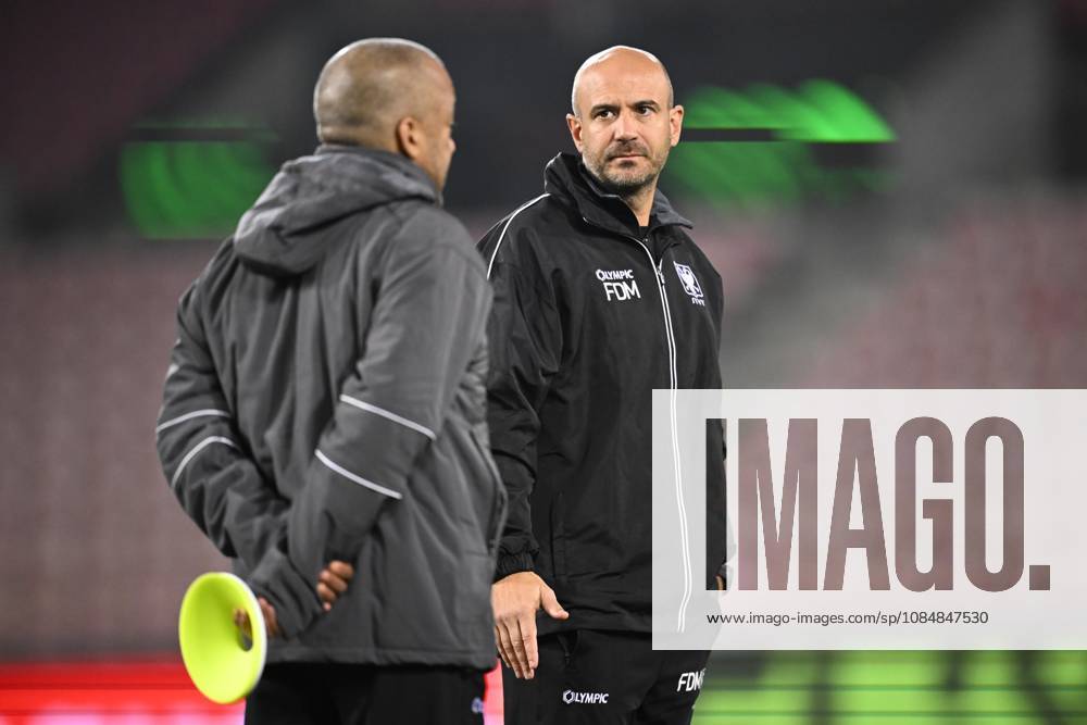 FC Midtjylland v Sint-Truidense VV - UEFA Conference League Media Activities 21 10 2026 HERNING, DENMARK - OCTOBER 21 : De Meyer Frederic head coach of Sint-Truidense VV pictured during a training session ahead of the UEFA Conference League 2026 27 League Phase matchday 2 match between FC Midtjylland and Sint-Truidense VV on October 21, 2026 in Herning, Denmark, 21 10 2026 Herning Denmark