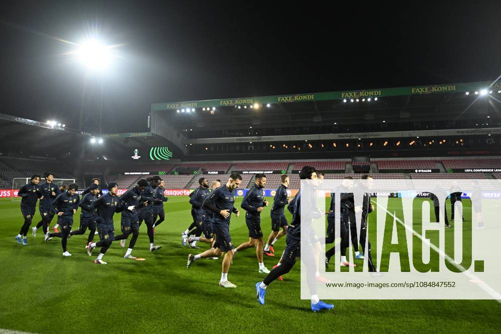 FC Midtjylland v Sint-Truidense VV - UEFA Conference League Media Activities 21 10 2026 HERNING, DENMARK - OCTOBER 21 : players of STVV pictured during a training session ahead of the UEFA Conference League 2026 27 League Phase matchday 2 match between FC Midtjylland and Sint-Truidense VV on October 21, 2026 in Herning, Denmark, 21 10 2026 Herning Denmark