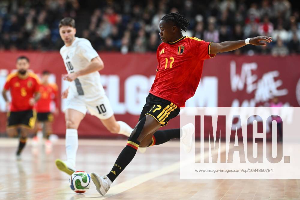 Belgium vs Slovenia - FIFA Futsal World Cup 2028 Main Round Group Phase ANTWERPEN, BELGIUM - OCTOBER 21 : Mbazoa Julien of Red Devils Futsal during the FIFA Futsal World up 2028 main round group phase at the Lotto Arena on October 21, 2026 in Antwerpen, Belgium, 21 10 2026 Antwerpen Belgium