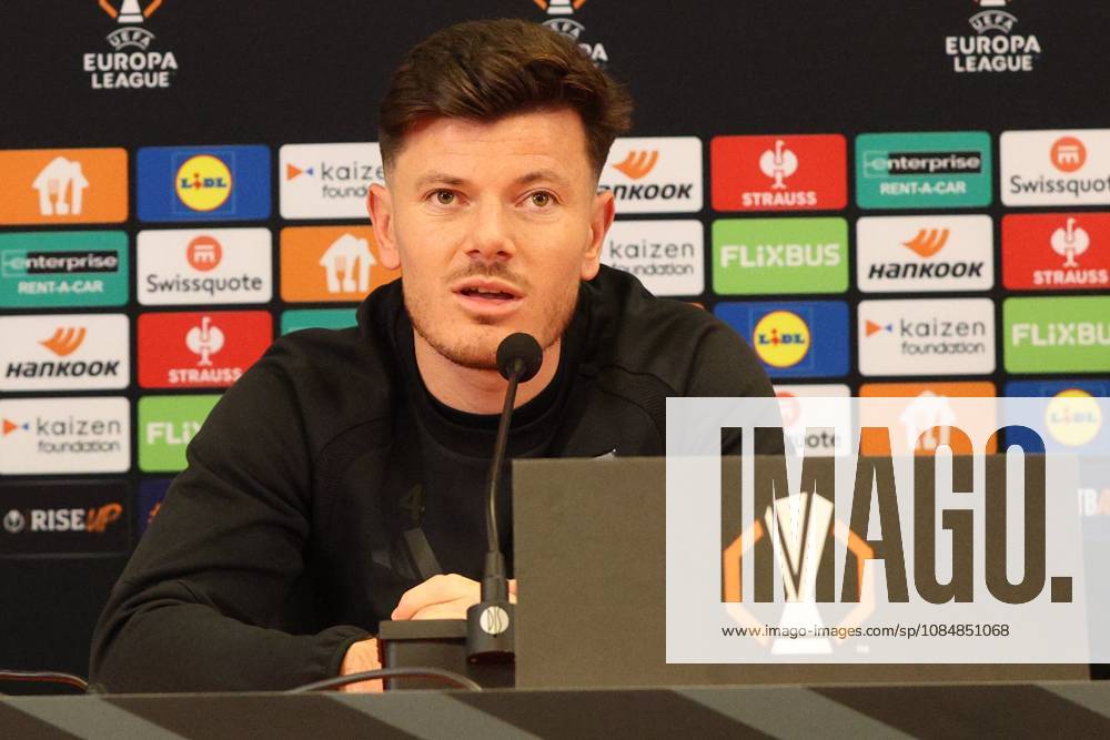 Jagiellonia Bialystok v RSC Anderlecht - UEFA Europa League Media Activities 21 10 2026 BIALYSTOK, POLAND - OCTOBER 21 : Biancone Giulian defender of RSC Anderlecht speaking with the media during a pre-match press conference, PK, Pressekonferenz ahead of the UEFA Europa League 2026 27 League Phase matchday 3 match between Jagiellonia Bialystok and RSC Anderlecht on October 21, 2026 in Bialystok, Poland, 21 10 2026 Bialystok Poland