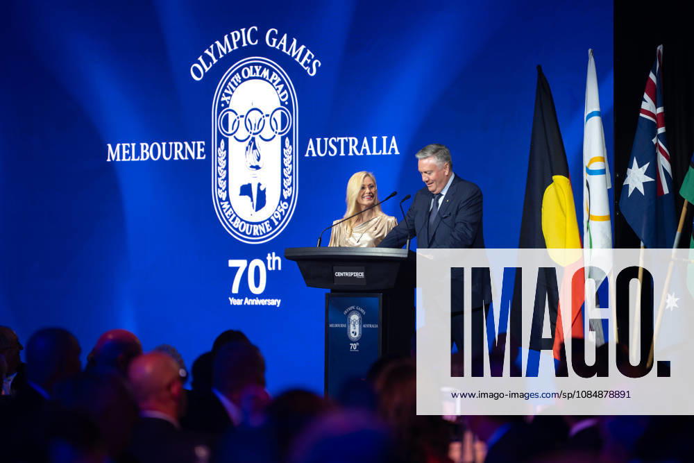 Olympic Games, Olympische Spiele, Olympia, OS ANNIVERSARY DINNER, Alisa Camplin-Warner and Eddie McGuire host the 1956 Olympic Games 70th Anniversary Celebrations, in Melbourne, Wednesday, October 21, 2026. ( NO ARCHIVING MELBOURNE VICTORIA Australia