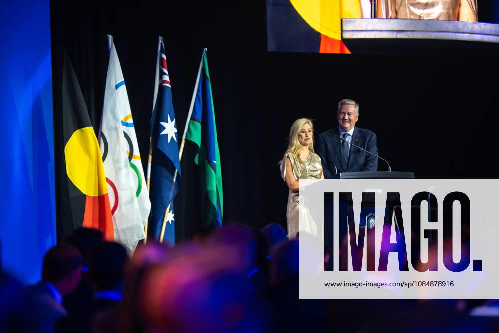 Olympic Games, Olympische Spiele, Olympia, OS ANNIVERSARY DINNER, Alisa Camplin-Warner and Eddie McGuire host the 1956 Olympic Games 70th Anniversary Celebrations, in Melbourne, Wednesday, October 21, 2026. ( NO ARCHIVING MELBOURNE VICTORIA Australia