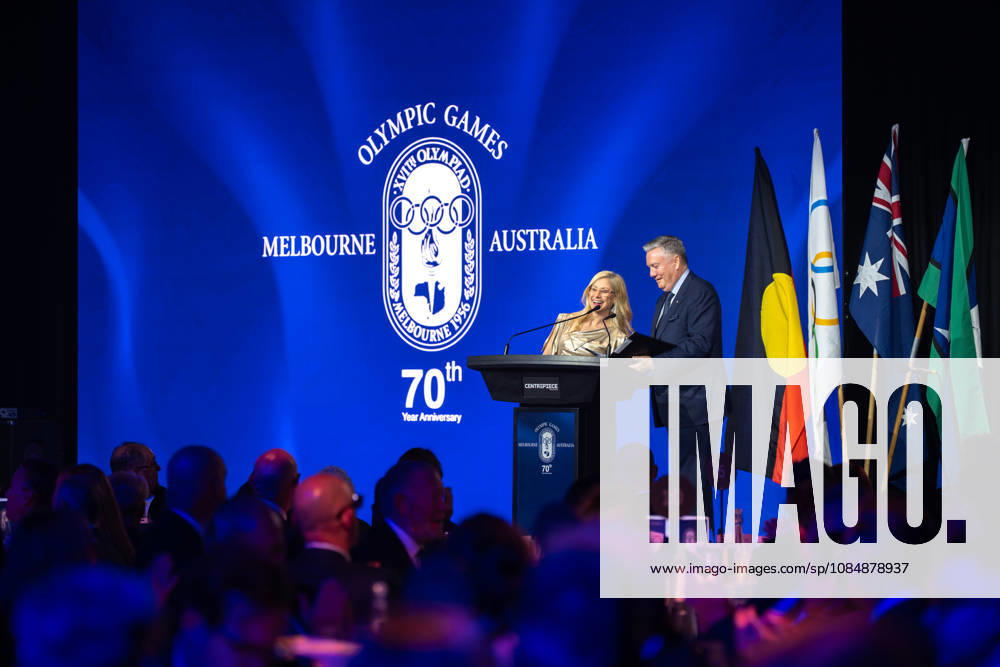 Olympic Games, Olympische Spiele, Olympia, OS ANNIVERSARY DINNER, Alisa Camplin-Warner and Eddie McGuire host the 1956 Olympic Games 70th Anniversary Celebrations, in Melbourne, Wednesday, October 21, 2026. ( NO ARCHIVING MELBOURNE VICTORIA Australia