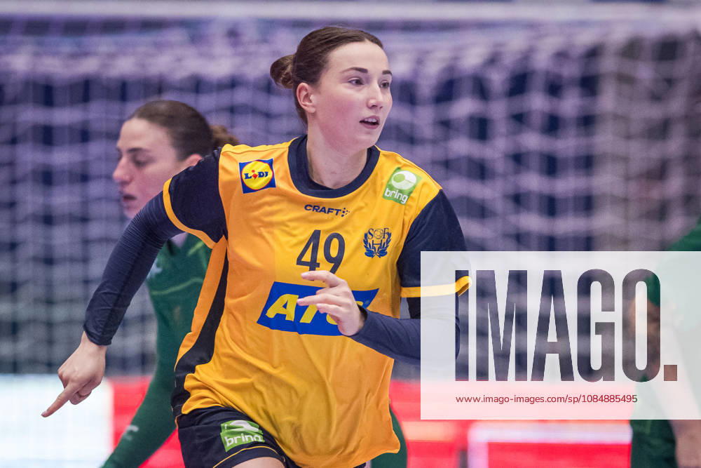 Handball, Women, International Friendly, Sweden vs. Brazil, October 22, 2022: Olivia Löfqvist of Sweden during the international friendly handball match between Sweden and Brazil on October 22, 2026 in Alingsas. Photo by Christoffer Borg Mattisson, BILDBYRÅN COP 261 CB0565 handball, Swedish national handball team, Sweden, Brazil, women s national team, BBeng
