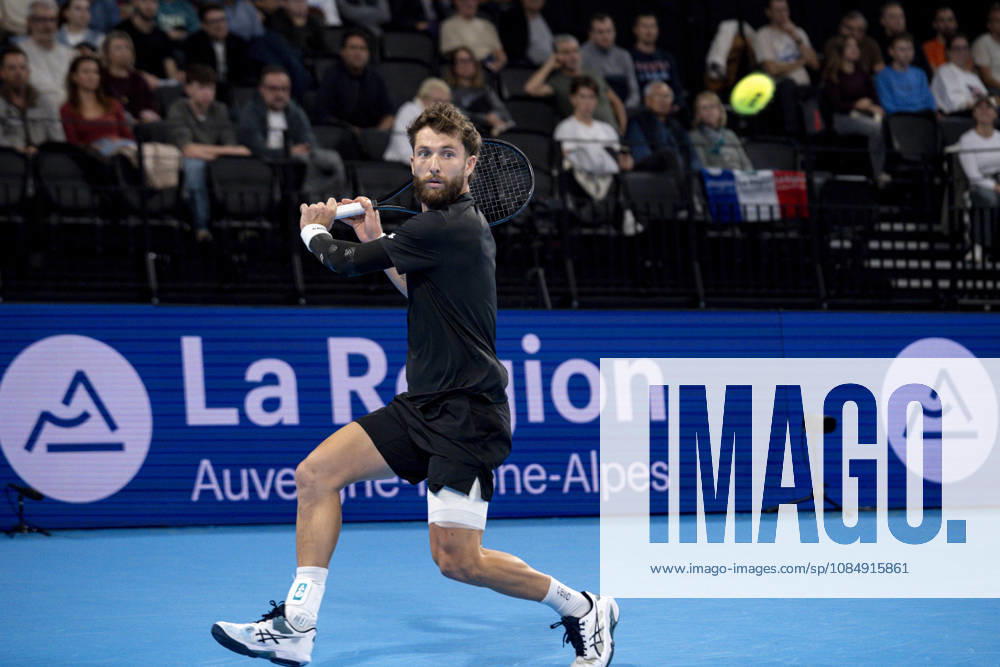 TENNIS : ATP, Tennis Herren 250 - Grand Prix Tennis AURA - Decines (France) 23 10 2026 Corentin MOUTET (FRA) vs Tommy PAUL (USA) during the tournament of the Auvergne Rhône-Alpes Grand Prix at the LDLC Arena in Décines on October 23, 2026. Photo Sandrine Thesillat PsNewZ