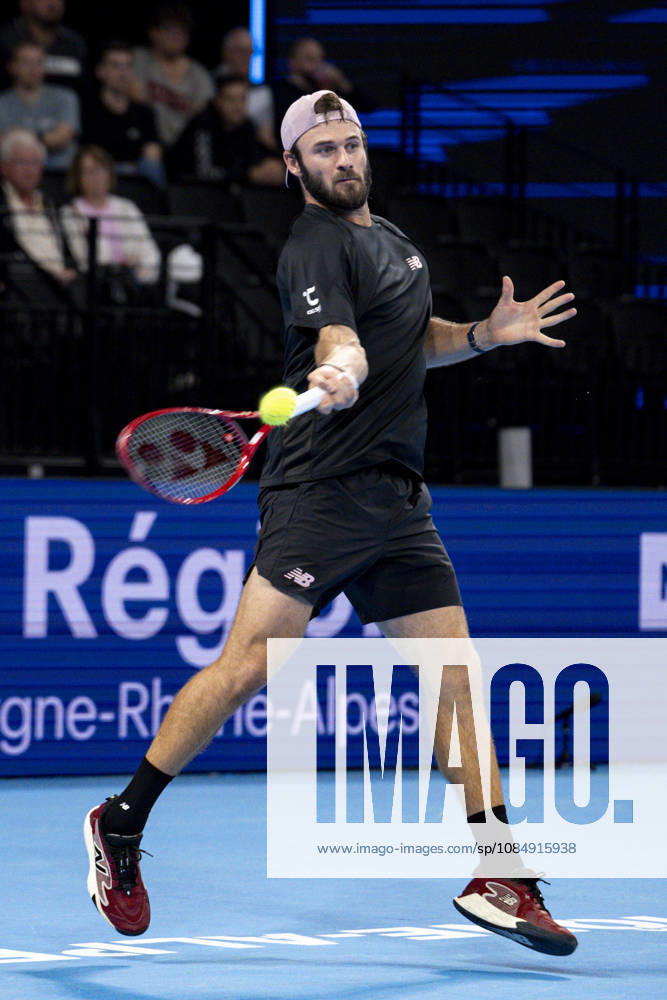 TENNIS : ATP, Tennis Herren 250 - Grand Prix Tennis AURA - Decines (France) 23 10 2026 Corentin MOUTET (FRA) vs Tommy PAUL (USA) during the tournament of the Auvergne Rhône-Alpes Grand Prix at the LDLC Arena in Décines on October 23, 2026. Photo Sandrine Thesillat PsNewZ