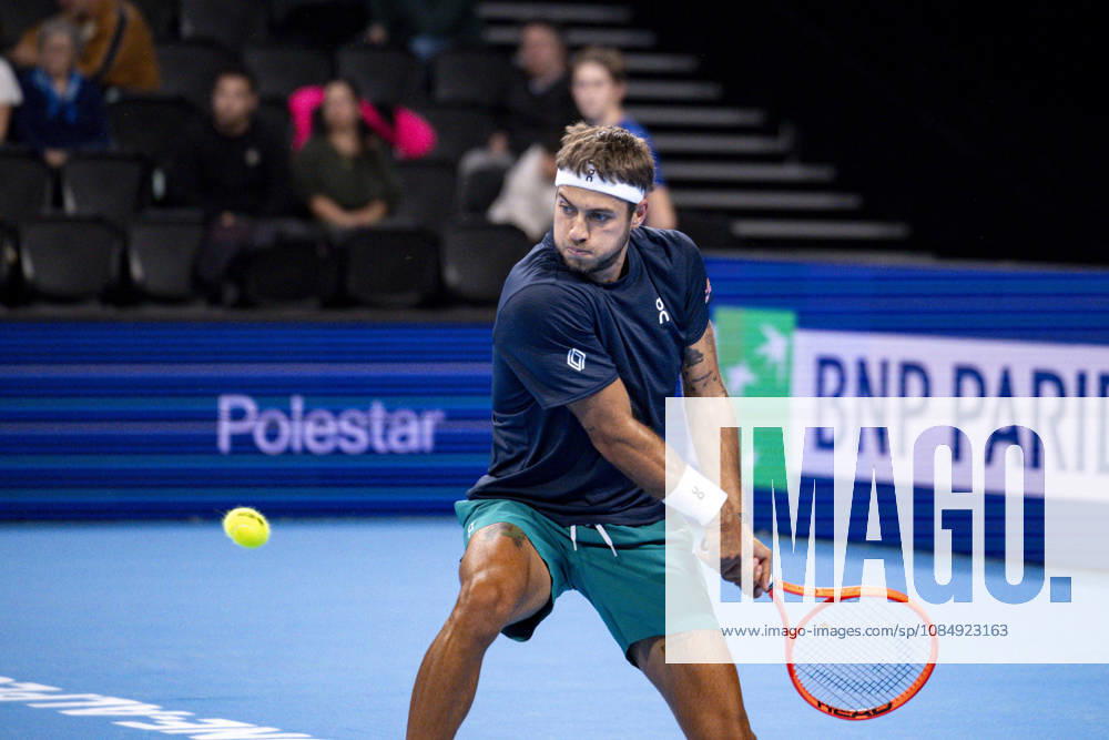 TENNIS : ATP, Tennis Herren 250 - Grand Prix Tennis AURA - Decines (France) 23 10 2026 Flavio COBOLLI (ITA)vs Brandon NAKASHIMA (USA) during the tournament of the Auvergne Rhône-Alpes Grand Prix at the LDLC Arena in Décines on October 23, 2026. Photo Sandrine Thesillat PsNewZ