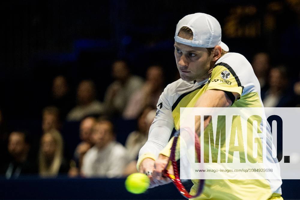 Zizou Bergs of Belgium pictured in action during the European Open ATP, Tennis Herren tennis tournament in Brussels, on Friday 23 October 2026. This year s edition of the tournament is taking place from 17 to 25 October JASPERxJACOBS x190798194x