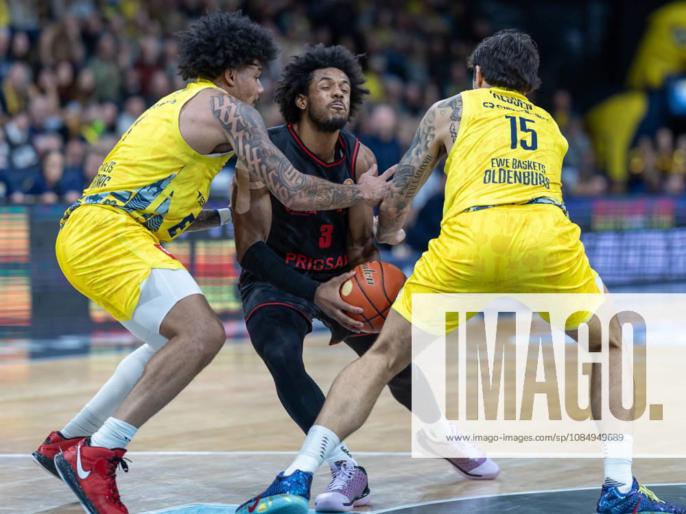 EWE Baskets Oldenburg Takes on Bamberg Baskets, Jordan Wright EWE Baskets Oldenburg vs. Bamberg Baskets, Basketball, BBL, October 23, 2026, Oldenburg