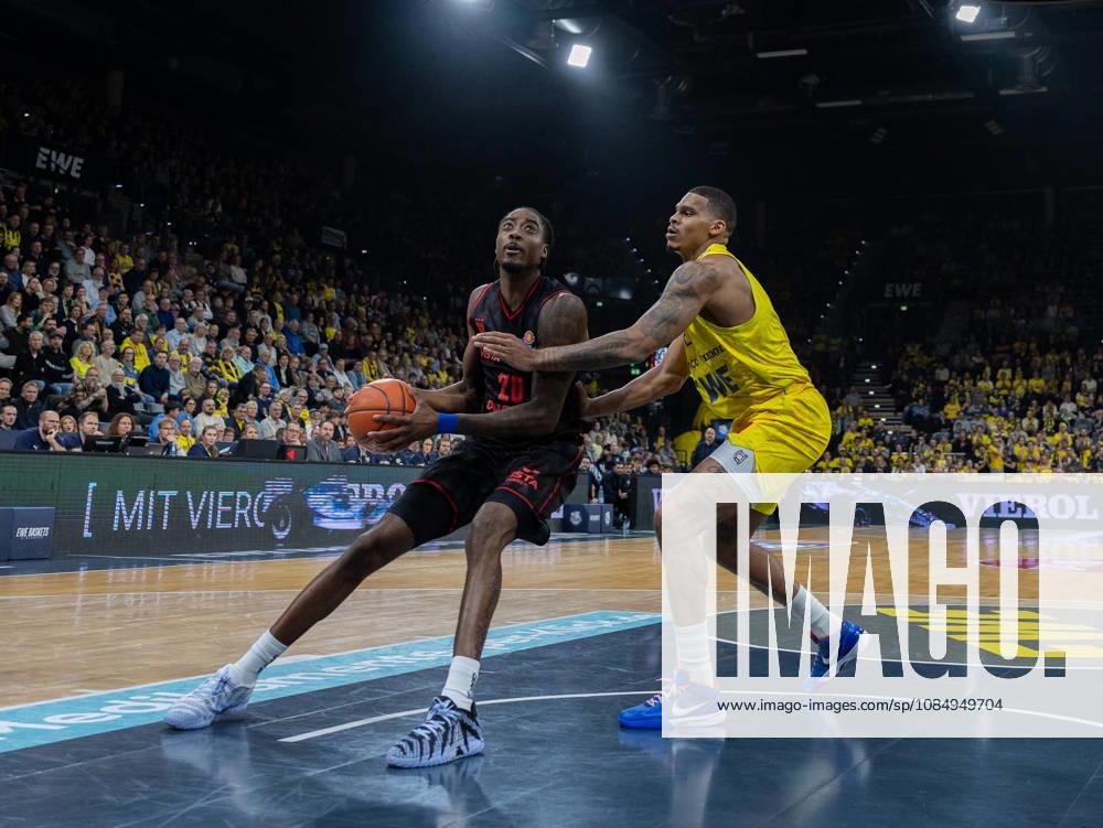 EWE Baskets Oldenburg Takes on Bamberg Baskets, Hason Ward EWE Baskets Oldenburg vs. Bamberg Baskets, Basketball, BBL, October 23, 2026, Oldenburg