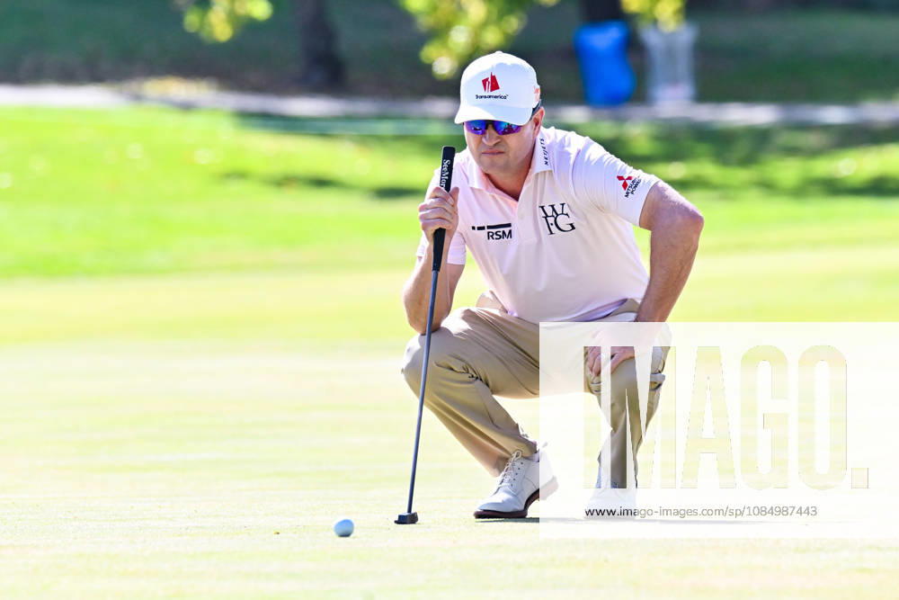 ST. LOUIS , MO - OCTOBER 24: Paul Stankowski of the United States lines up his putt on the forth green during the second round of the PGA, Golf Herren TOUR Champions Stifel Charity Classic on Saturday October 24th, 2026 at Norwood Hills Country Club in St. Louis, MO (Photo by Rick Ulreich Icon Sportswire) GOLF: OCT 24 PGA TOUR Champions Stifel Charity Classic Icon5844226