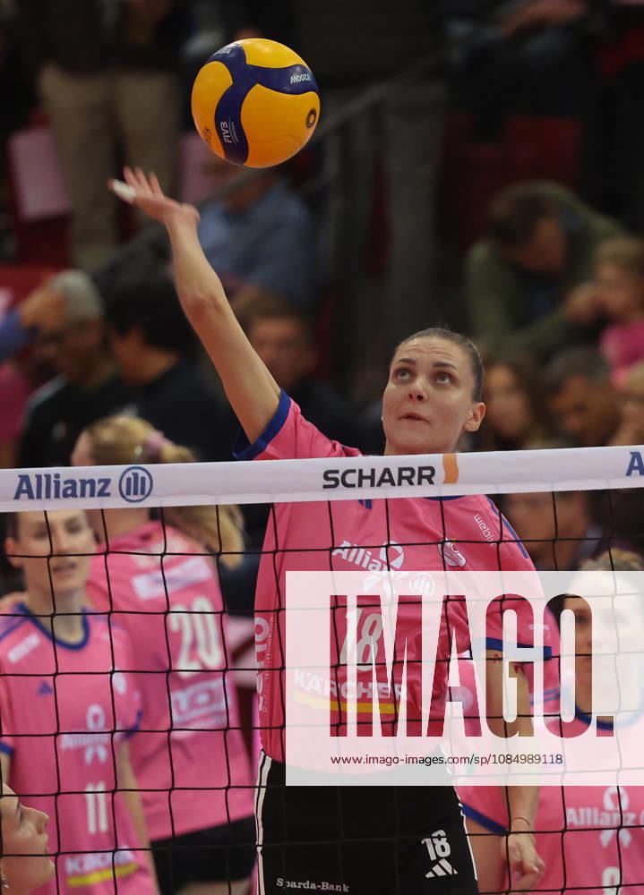 Stuttgart, DEKRA Bundesliga Volleyball: Allianz MTV Stuttgart vs. VfB Suhl LOTTO Thüringen, Viktoriia Mostsitska (Stgt)