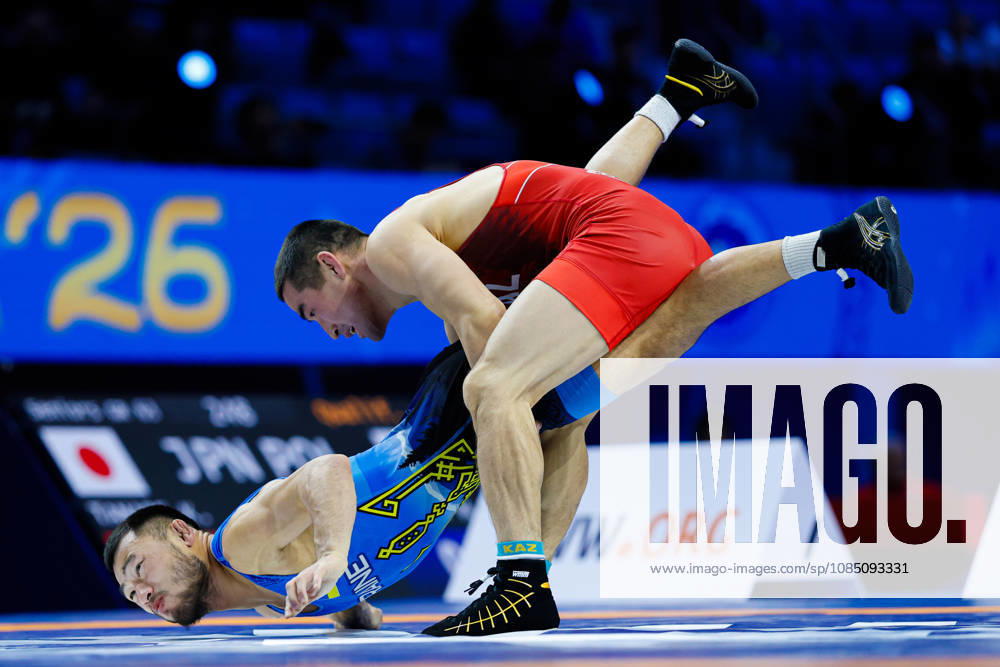 Senior World Championships, 63 kg Greco-Roman: Maksym Liu (UKR) defeated Mirambek Ainagulov (KAZ)