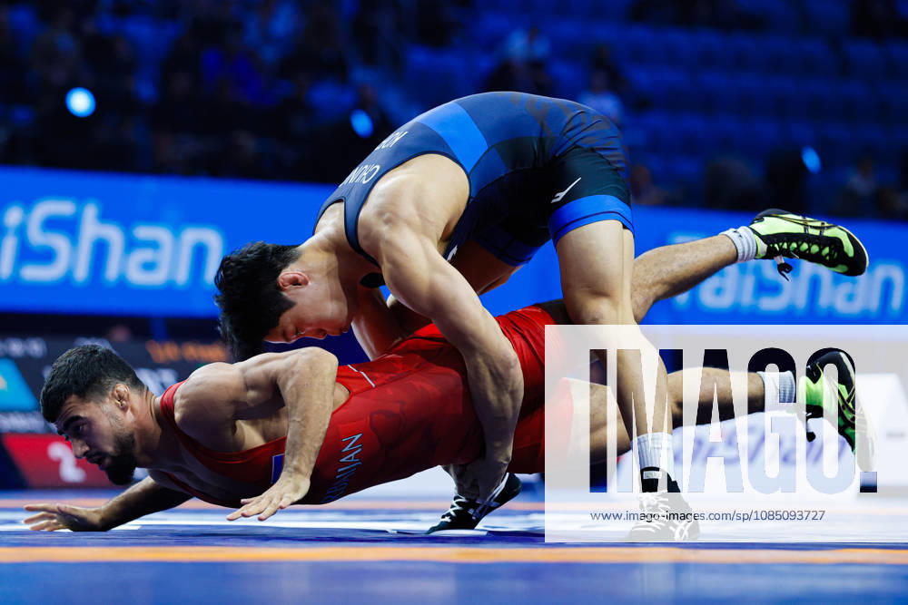 Senior World Championships, 67 kg Greco-Roman: Hasrat Jafarov (AZE) def. Hanjae Chung (KOR)