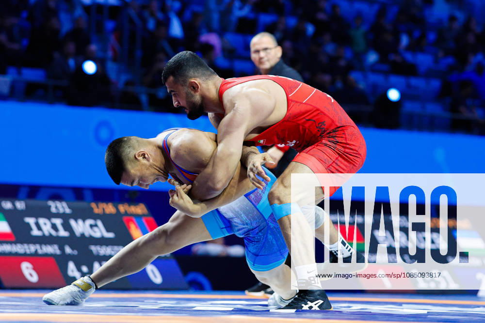 Senior World Championships, 87 kg Greco-Roman: Alireza Azizkhoon Mohmadipiani (IRI) defeated Batbayar Tsogtbaatar (MGL)