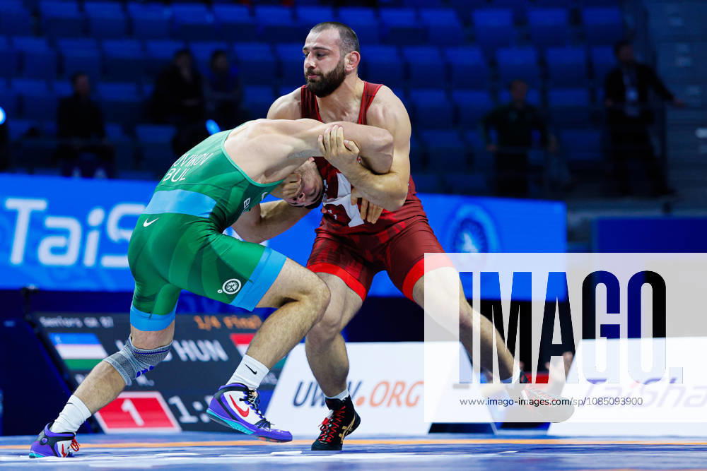 Senior World Championships, 87 kg Greco-Roman: Semen Sergeevich Novikov (BUL) defeated Lasha Gobadze (GEO)