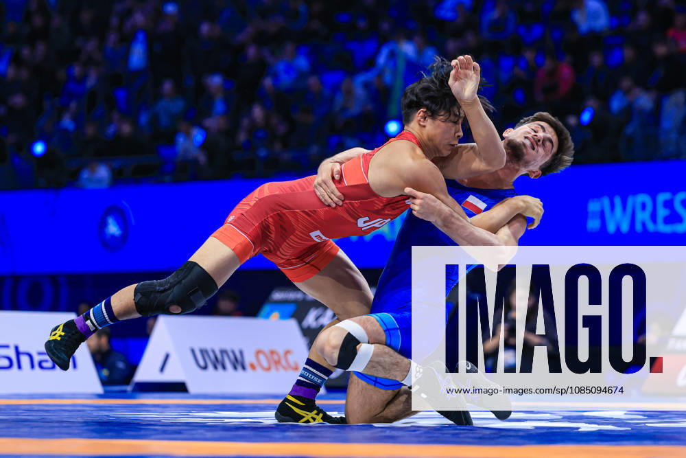 Senior World Championships, 63 kg Greco-Roman: Kaisei Tanabe (JPN) defeated Mairbek Salimov (POL)