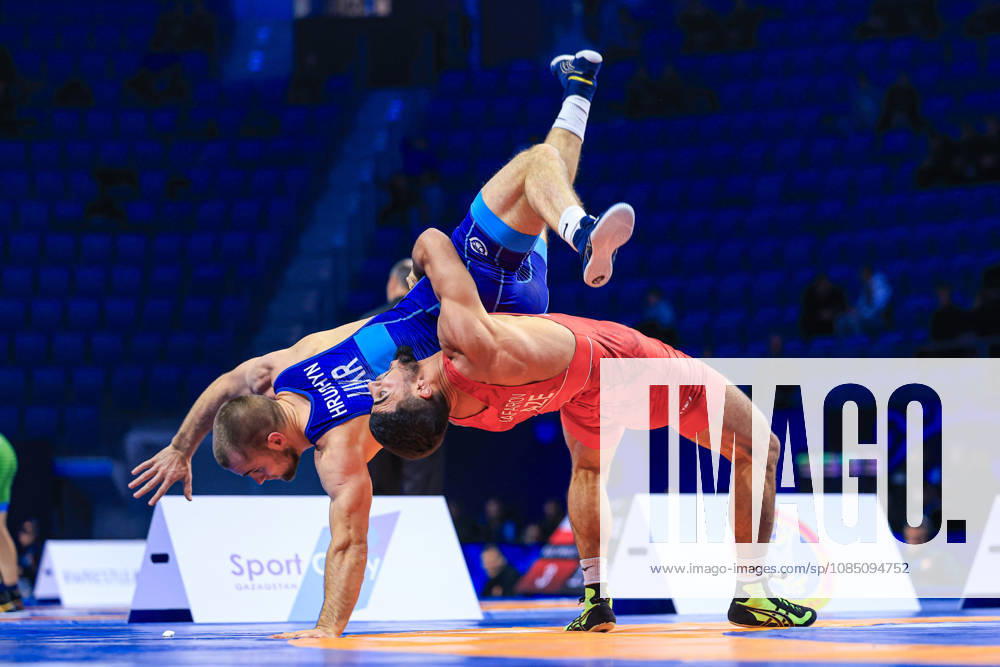 Senior World Championships, 67 kg Greco-Roman: Hasrat Jafarov (AZE) def. Oleksandr Hrushyn (UKR)