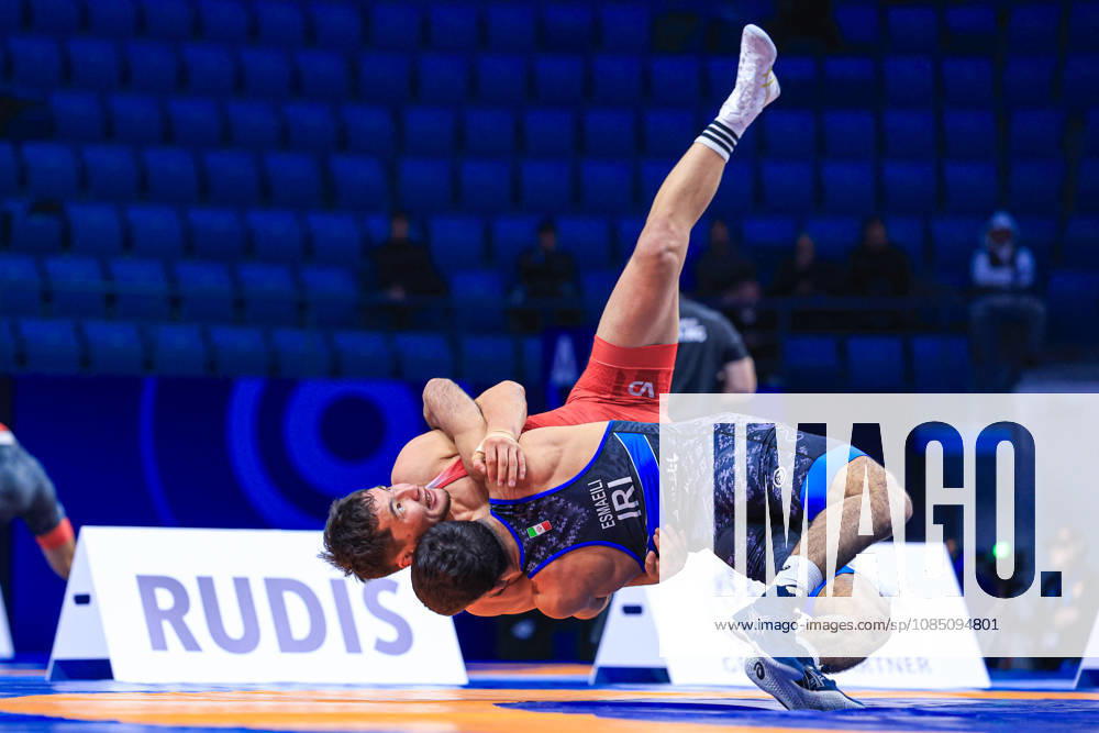 Senior World Championships, 67 kg, Greco-Roman: Saeid Morad Gholi Esmaeili Leivesi (IRI) vs. Bagdat Sabaz (KAZ)