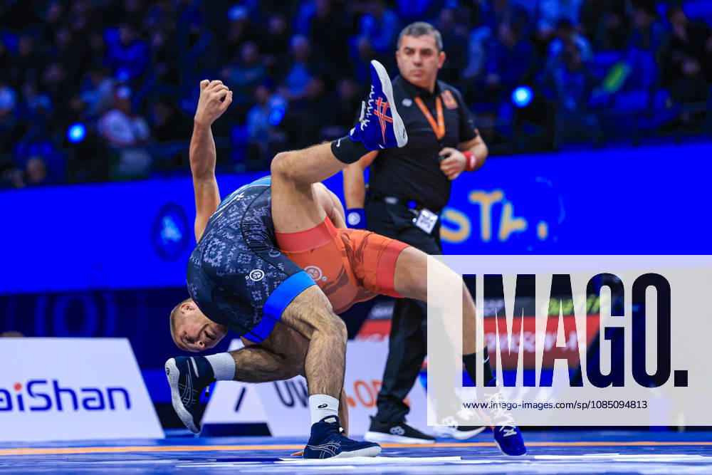 Senior World Championships, 67 kg Greco-Roman: Saeid Morad Gholi Esmaeili Leivesi (IRI) vs. Ilias Laaouina (NED)