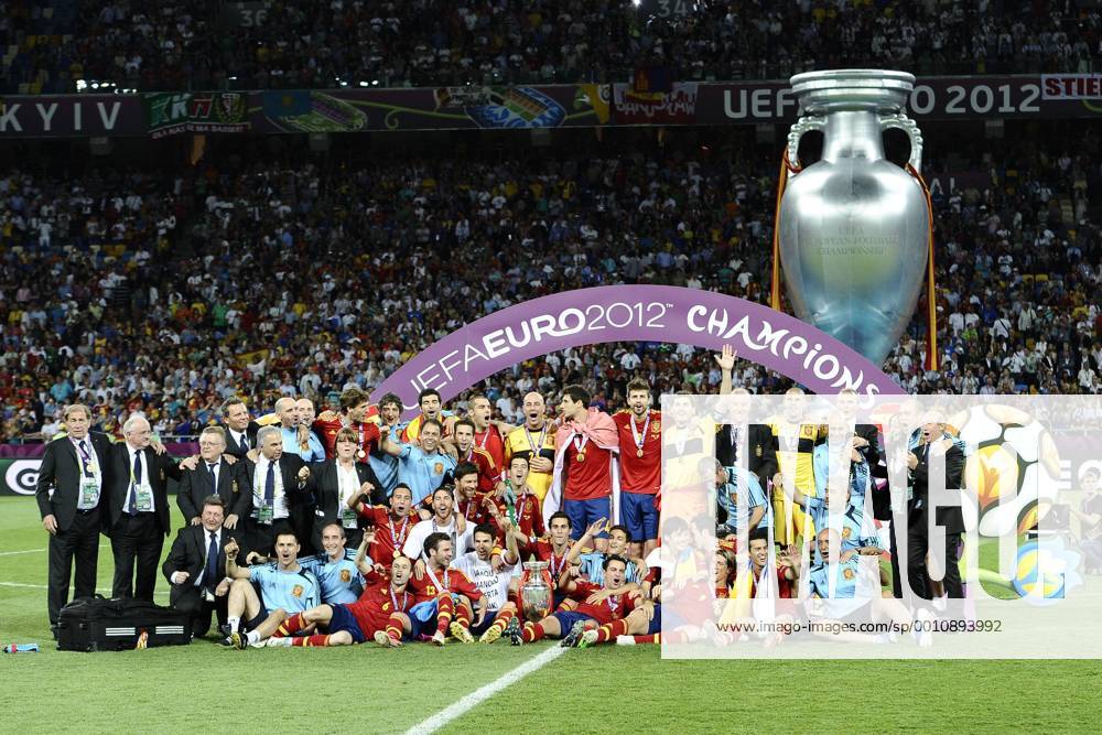 Kiev 01 07 2012 - Finale Euro 2012, Spanien - Italien: Europameister Spanien