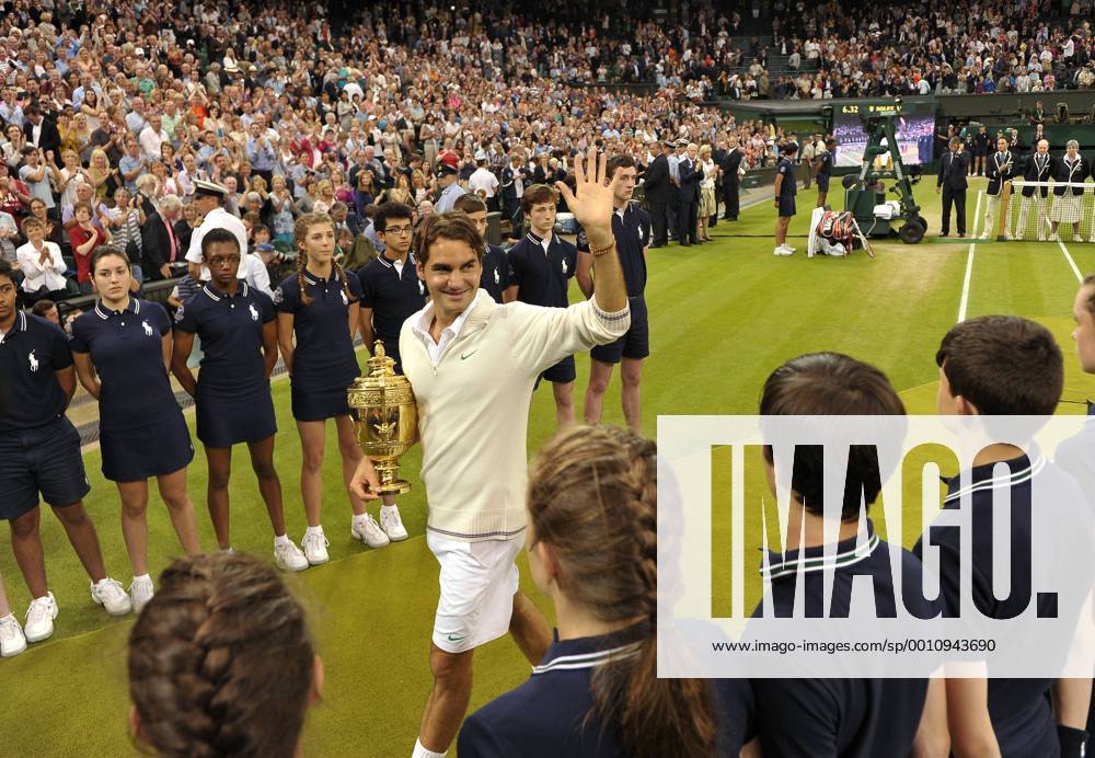Tennis Wimbledon Championship 2012 25 Juni- 8.Juli London, England Roger Federer Schweiz,gewinnt zum siebten Maldas Wimbledon Turnier im Einzel