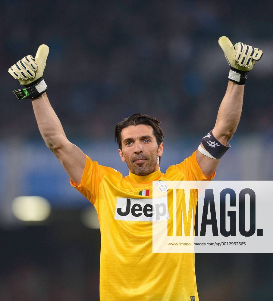 SERIE A 27. Spieltag SAISON 2012 2013 SSC Neapel - Juventus Turin 01.03.2012 JUBEL Torwart Buffon Gianluigi (Juventus Turin)