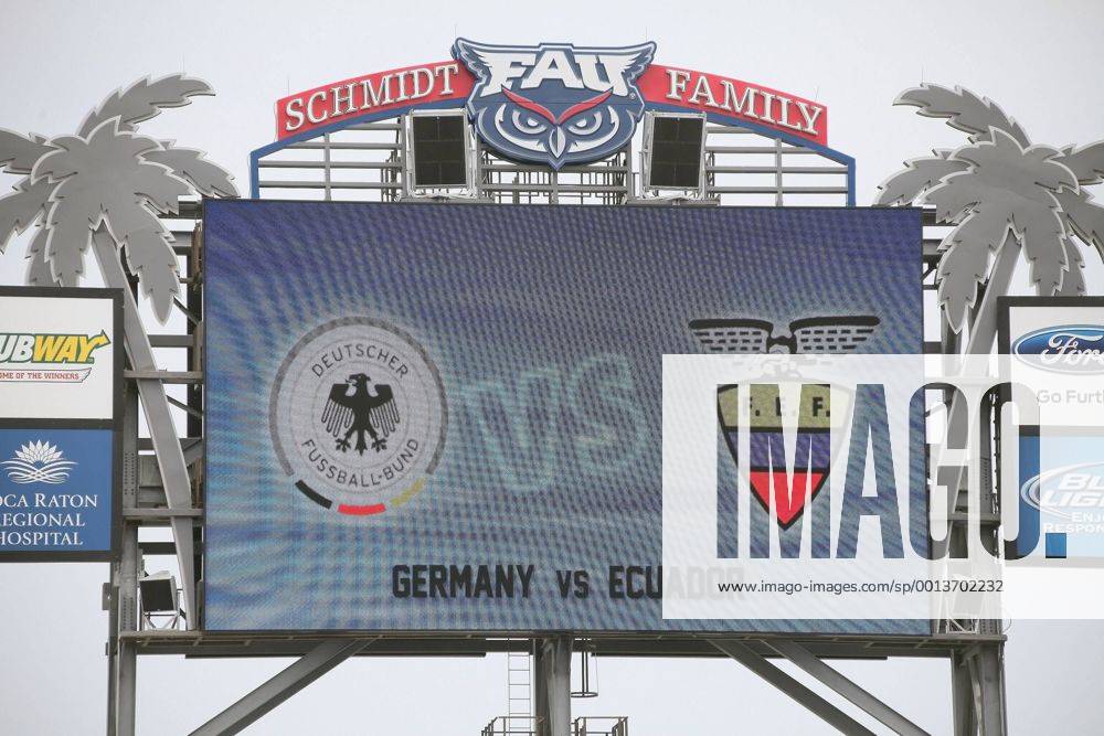 Länderspiel Deutschland gegen Ecuador im Stadion der Florida Atlantic University