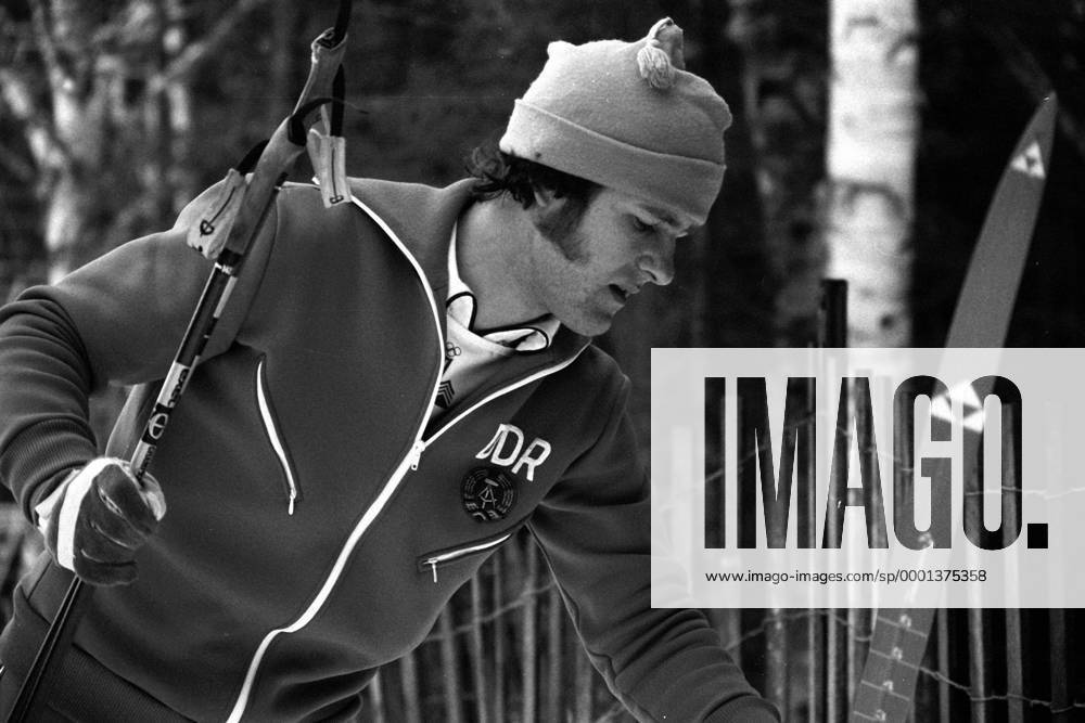Ulrich Wehling (DDR) Nordische Kombination OS Winter Herren Olympische Winterspiele 1980, Olympia, Olympiade, Ski Nordisch, Nordischer Skisport, Vsw, Vneg Einzelbild Lake Placid