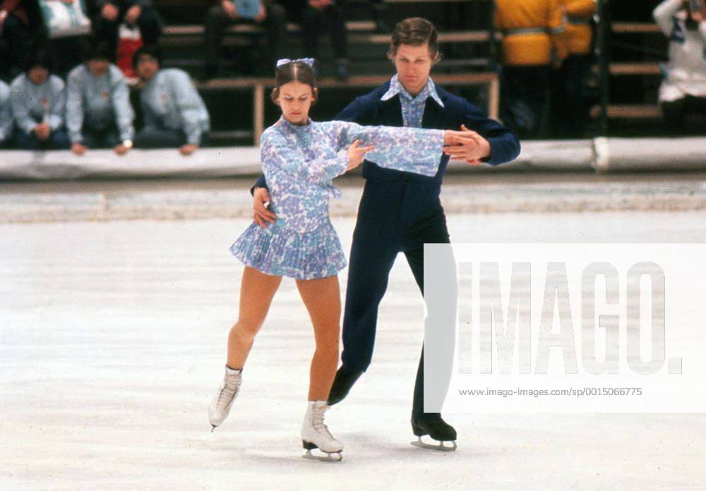 Figure Skating - 1972 Sapporo Winter Olympics - Mixed Pairs East Germany s Manuela Gross and Uwe Kagelmann, who won the bronze medal at the Makomanai Indoor Skating Rink, Japan. 8 02 1972