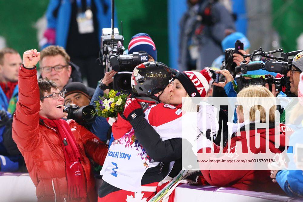 Alexandre Bilodeau (CAN), with girlfriend Sabrina FEBRUARY 10, 2014 - Freestyle Skiing : Men s Moguls Final at ROSA KHUTOR Extreme Park during the Sochi 2014 Olympic Winter Games in Sochi, Russia. NoxThirdxPartyxSales ( 20282480)