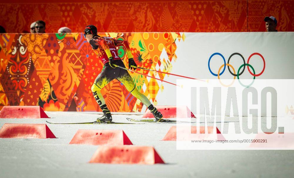 , Skisprungkomplex RusSki , Nordische Kombination Teamwettbewerb 4 x 5km im Bild: Eric Frenzel (Deutschland)