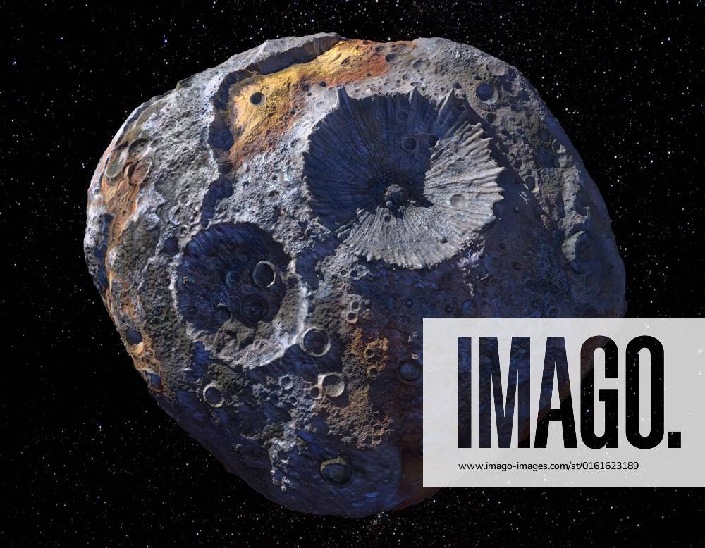 A Metal-Rich World (Artist s Concept) This artist s concept depicts the 140-mile-wide (226-kilometer-wide) asteroid Psyche, which lies in the main asteroid belt between Mars and Jupiter. Psyche is the focal point of NASA s mission of the same name. The Psyche spacecraft is set to launch in August 2022 and arrive at the asteroid in 2026, where it will orbit for 21 months and investigate its composition. Scientists think that Psyche, unlike most other asteroids that are rocky or icy bodies, is made up of mostly iron and nickel similar to the Earth s core. Exploring the asteroid could give valuable insight into how our own planet and others formed. The Psyche team will use a magnetometer to measure the asteroid s magnetic field. A multis