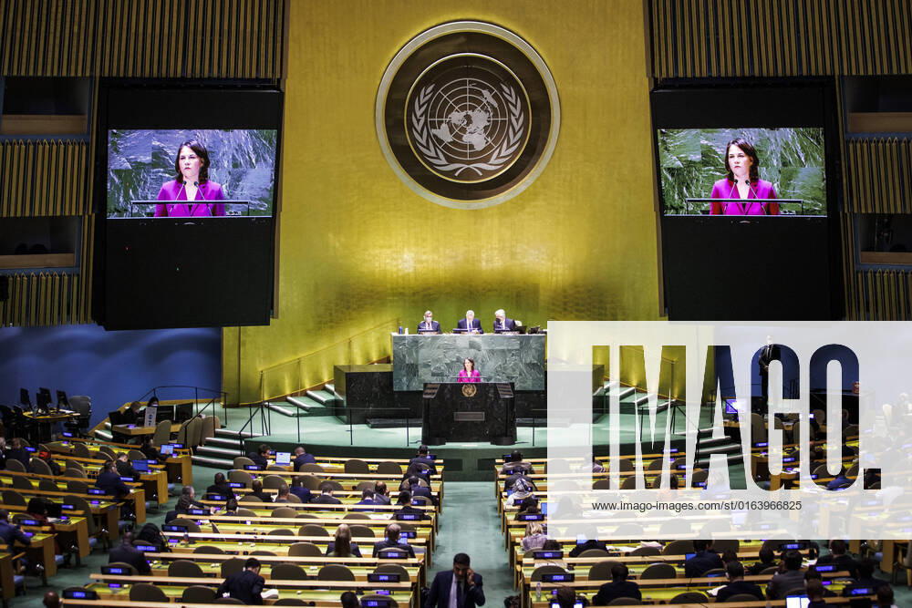 Annalena Baerbock, German Foreign Minister, recorded during her speech at the General Debate of the Review Conference of the Nuclear Non-Proliferation Treaty New York, 01 08 2022 New York United States