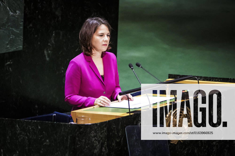 Annalena Baerbock, German Foreign Minister, recorded during her speech at the General Debate of the Review Conference of the Nuclear Non-Proliferation Treaty New York, 01 08 2022 New York United States