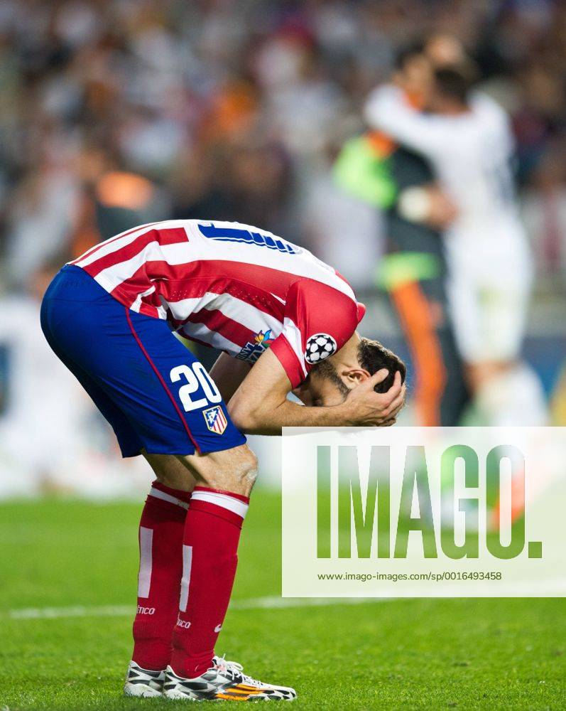 Juan Francisco Torres Belen JUANFRAN (ATL) nach dem Spiel. enttäuscht. Fussball international UEFA Championsleague FINALE 2014: Real Madrid CF - Club Atletico de Madrid im Estadio do Lisboa e Benfica in Lissabon, Portugal am 24.05.2014,