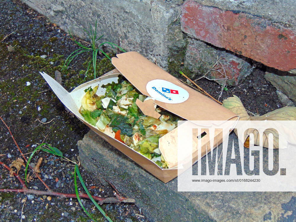 Food waste A salad bowl left on a corner by a ramshackle house despite food price hikes