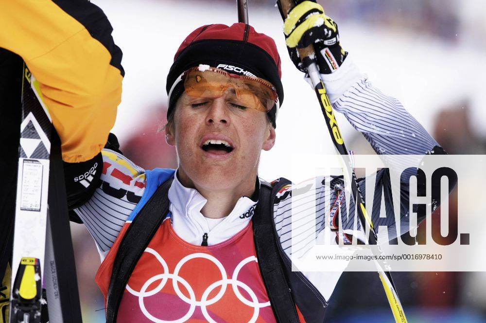 DISL Uschi GER 3.Platz Biathlon Massenstart der Frauen am 25.02.2006 in Cesana Olympische Winterspiele 2006 in Turin Italien