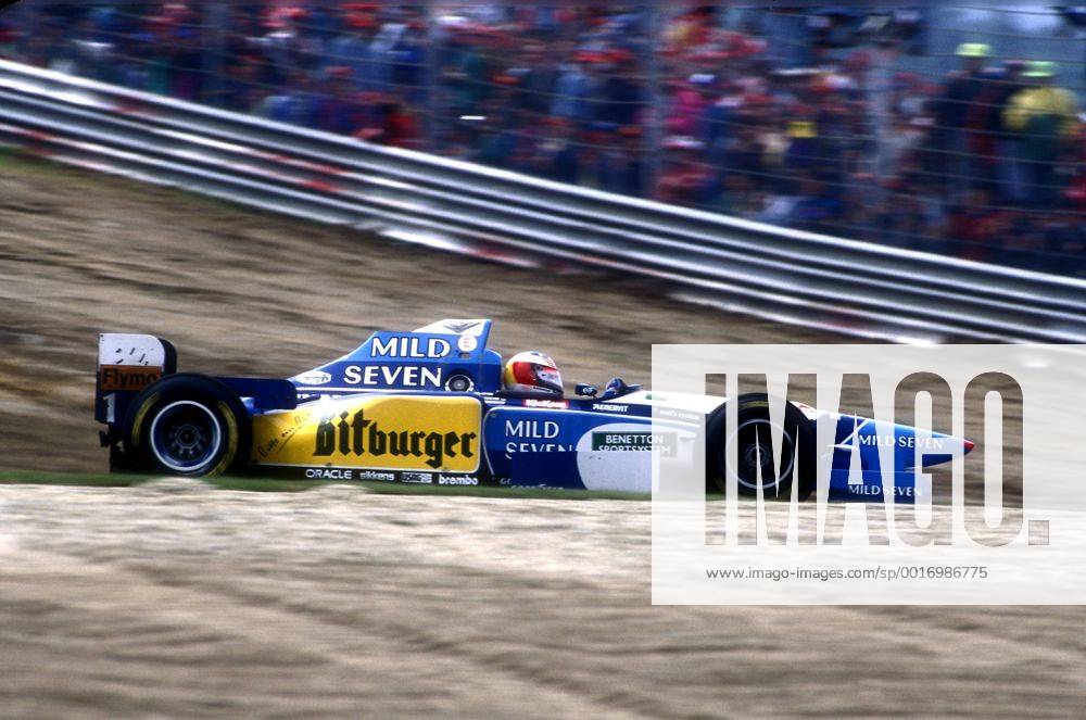 SCHUMACHER Michael mit Benneton-Renault B195 Grand Prix Formel 1 Grosser Preis von Italien 1995 in Monza am 10. September 1995
