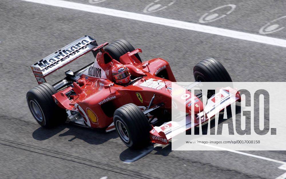 SCHUMACHER Michael Motorsport Formel 1 Scuderia Ferrari Marlboro Team.Großer Preis von San Marino in Imola 2003.Sport Motorsport Formel 1 Scuderia Ferrari Marlboro Team Aktion . Copyright