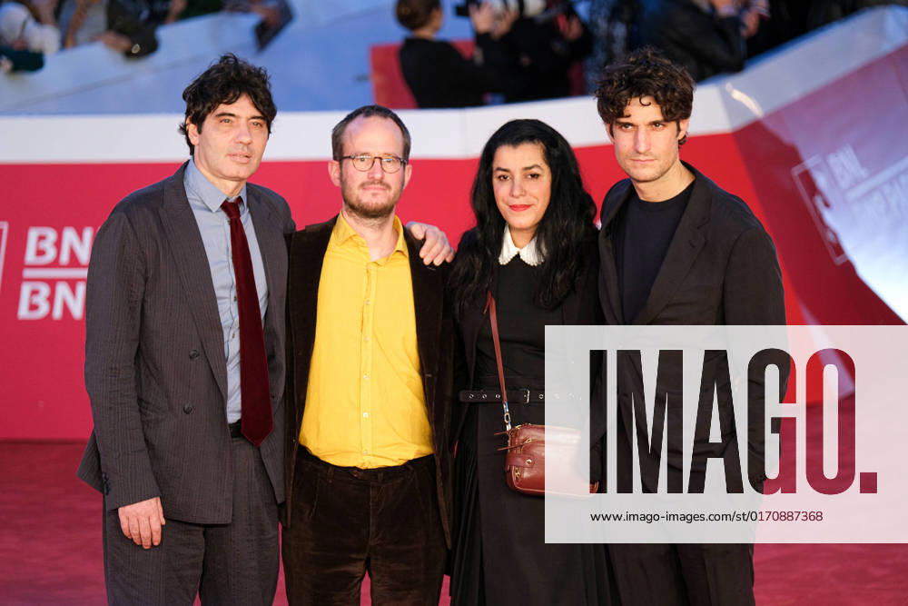 Italy: 1st day Rome Film Festival - Red Carpet Jury members Pietro Marcello, Juho Kuosmanen, Marjane Satrapi and Louis Garrel walk on red carpet during the Rome Film Festival. Rome Rome Italy