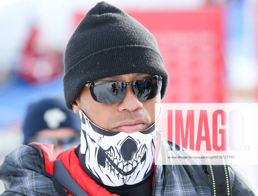 Olympia delle Tofane, Cortina d Ampezzo, ITA, FIS Weltcup Ski Alpin, Super G, Damen, im Bild Tiger Woods American golfer Tiger Woods during the ladies SuperG of the Cortina FIS Ski Alpine World Cup at the Olympia delle Tofane course in Cortina d Ampezzo, Italy on 2015 01 19. EP_gro